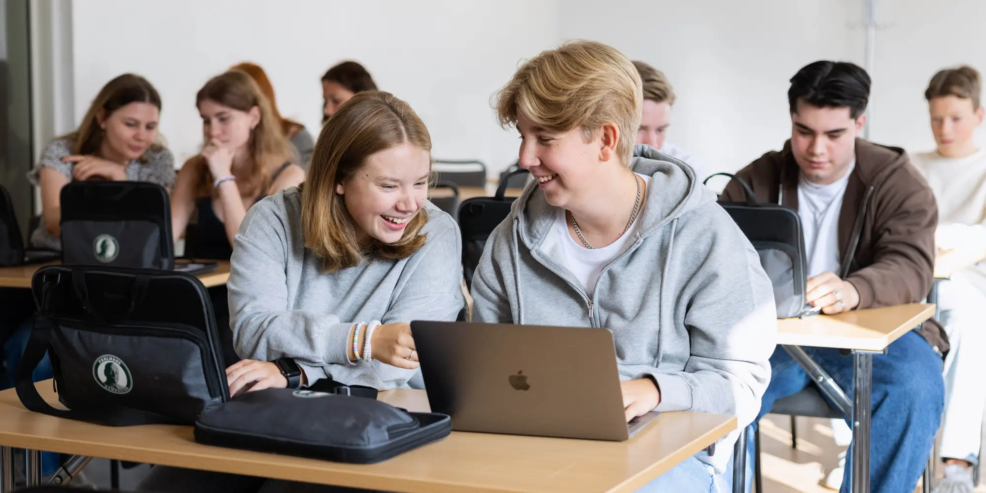 Elever i klassrum